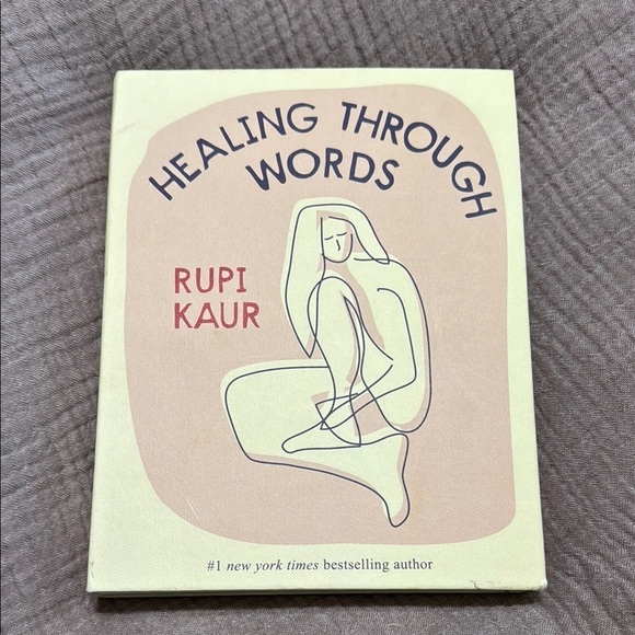 Healing Through Words Rupi Kaur Hardback Prompted Writing Book - Picture 1 of 3